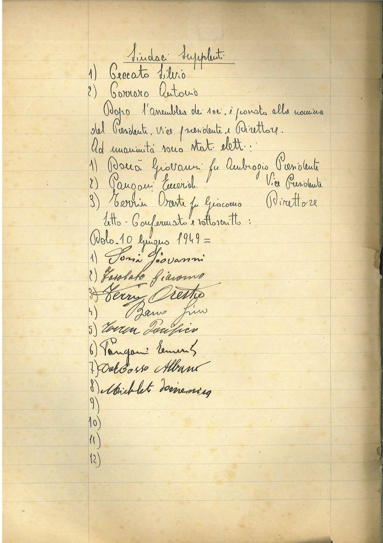 storico seconda pagina